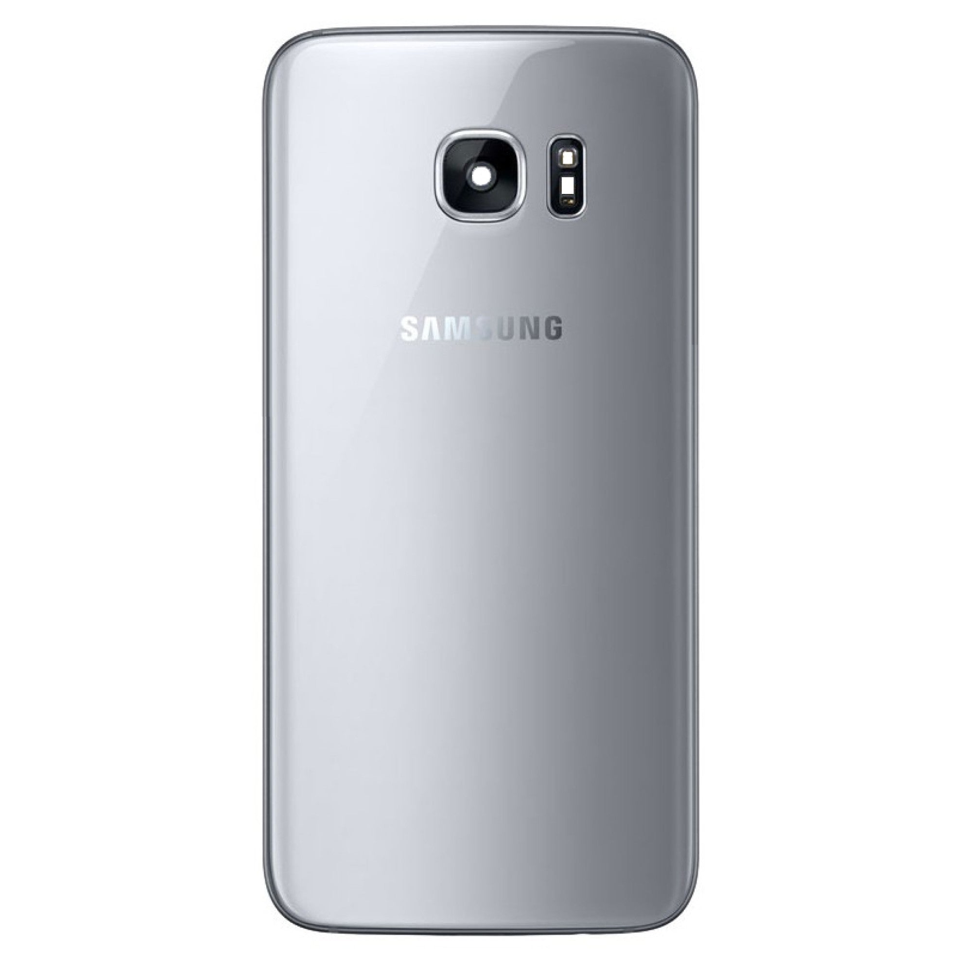Samsung Galaxy S7 G930 Vitre arrière argent avec lentille - OEM
