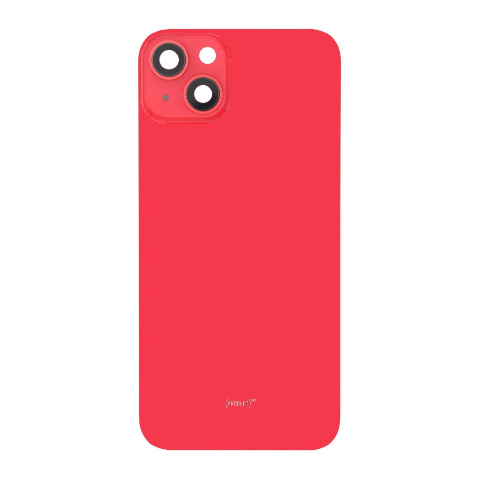 Vitre arrière iPhone 14 Rouge (Cadre caméra agrandi) - OEM