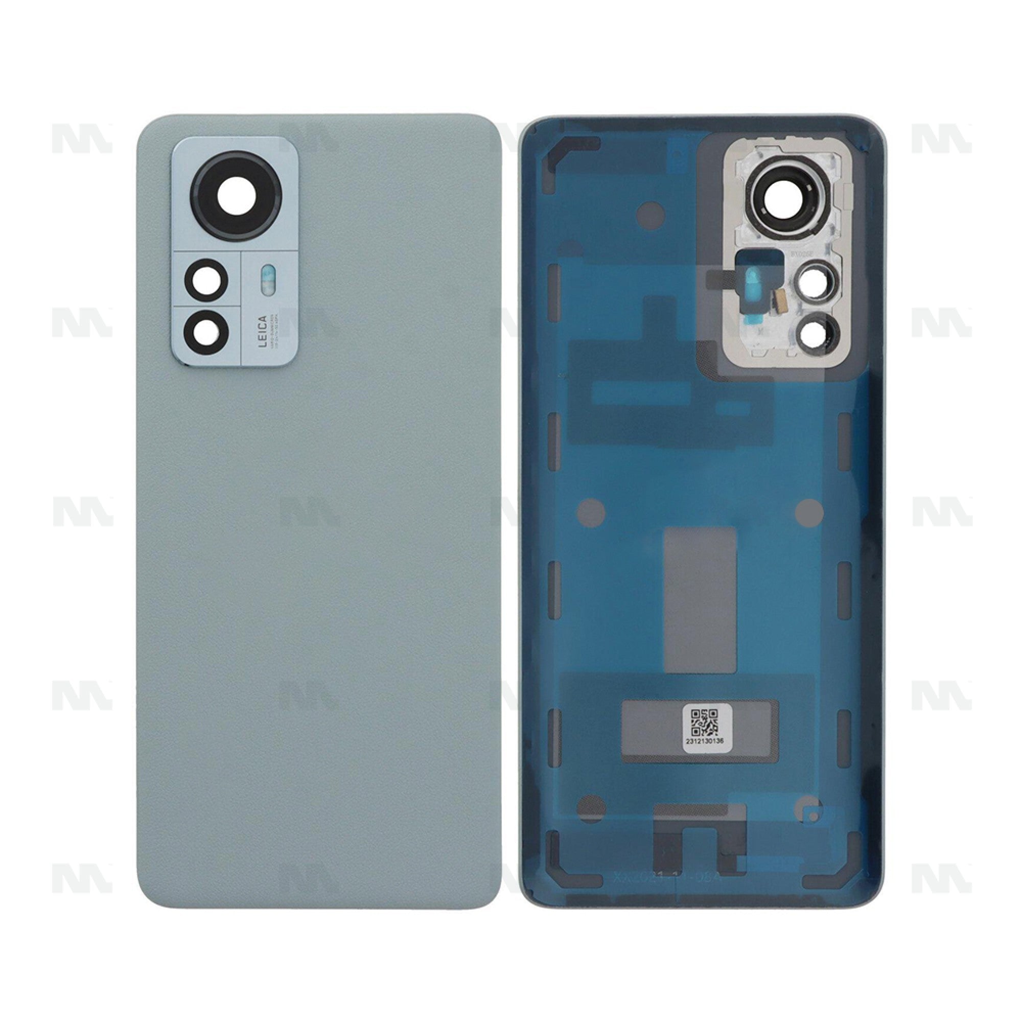 Vitre arrière Xiaomi 12 Pro (2201122G) Verte - OEM