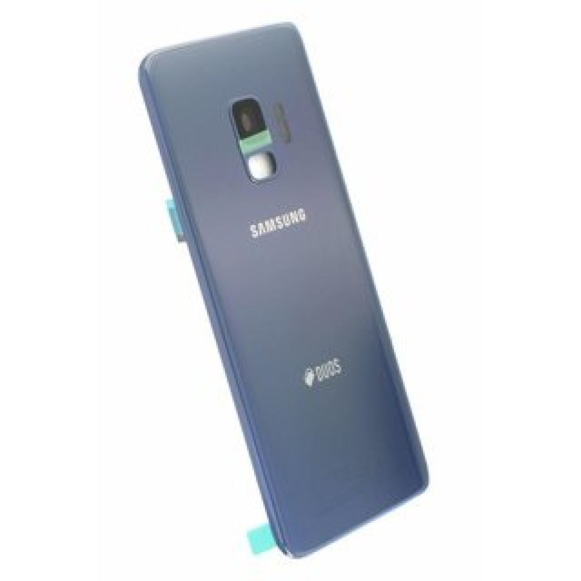 Samsung Galaxy S9 G960 Vitre arrière bleu corail avec lentille - OEM