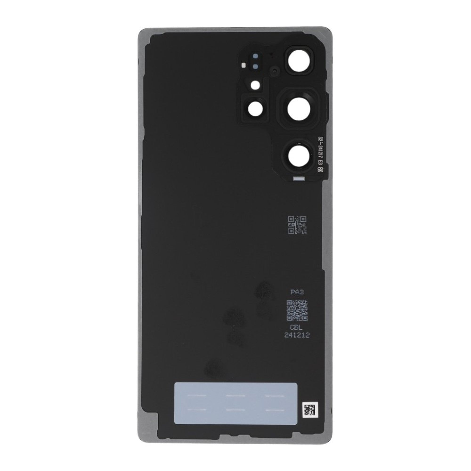 Vitre arrière Original Samsung Galaxy S25 Ultra (S938) Noir Profond Titane avec Lentille