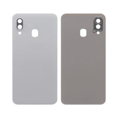 Vitre arrière Samsung Galaxy A40 A405F Blanche avec lentille – OEM