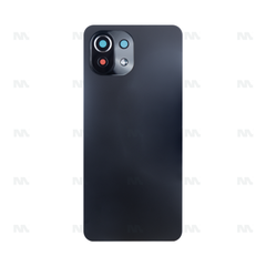 Vitre arrière Xiaomi 11 Lite 5G NE (2109119DG) Noir avec lentille - OEM