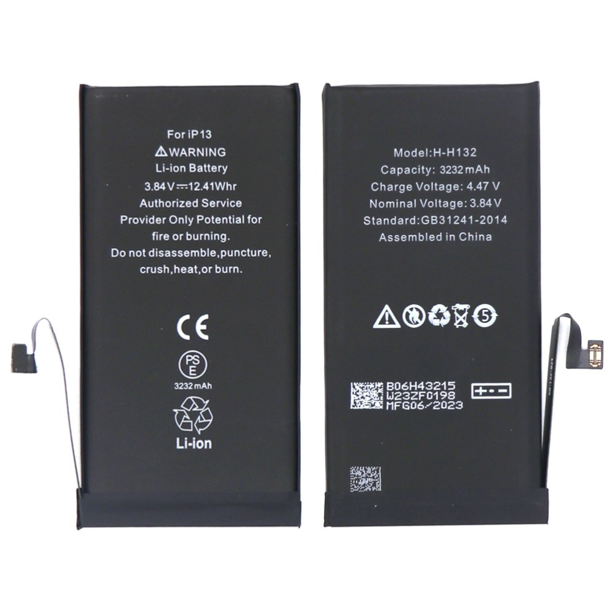Batterie iPhone 13 avec puce TI - OEM