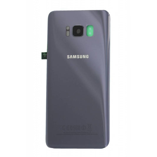 Samsung Galaxy S8 G950 Vitre arrière gris orchidée avec lentille - OEM