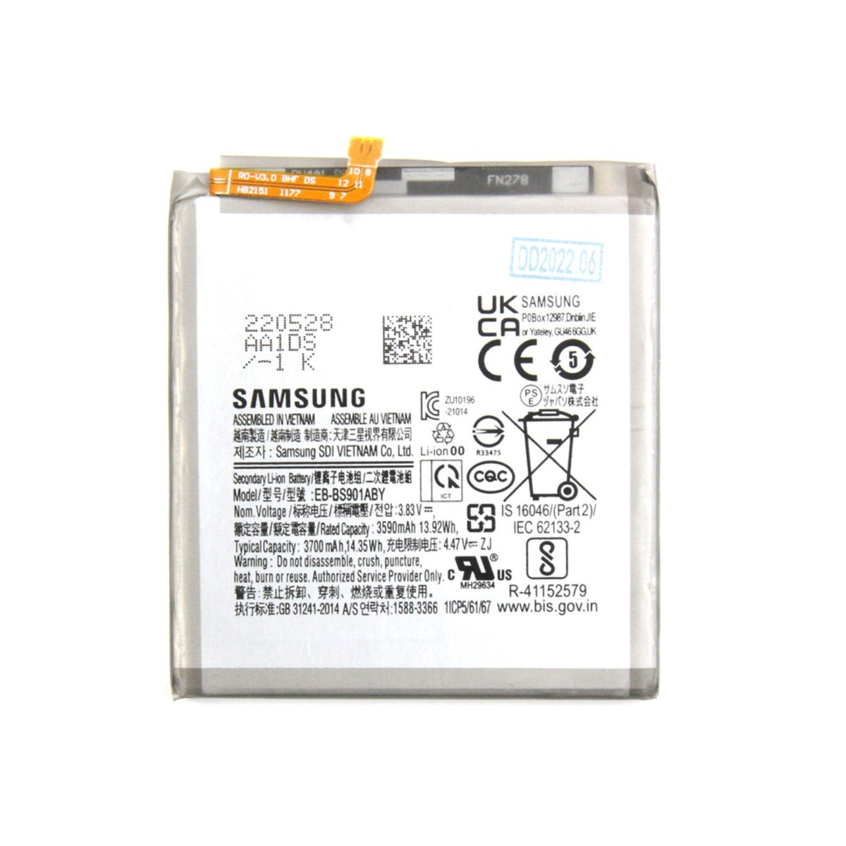 Batterie Samsung Galaxy S22 S901 EB-BS901ABY – OEM