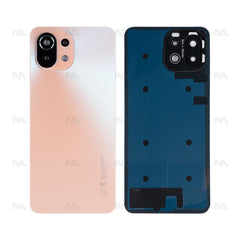 Vitre arrière Xiaomi 11 Lite 5G NE (2109119DG) Rose avec lentille - OEM