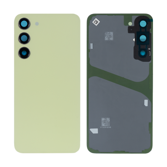 Vitre arrière Originale Samsung Galaxy S23 Plus S916 Citron vert avec lentille