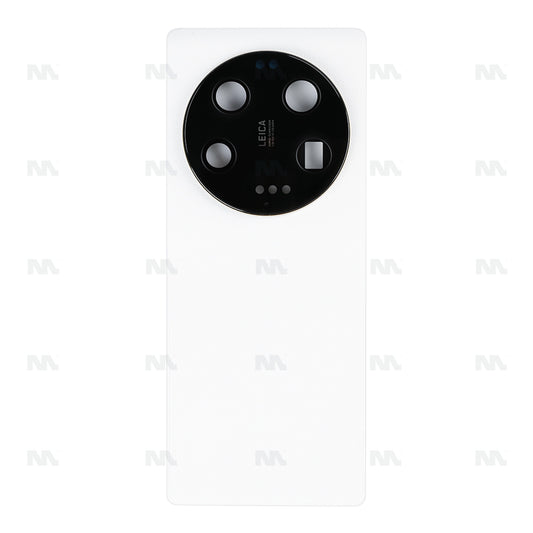 Vitre arrière Xiaomi 13 Ultra (2304FPN6DC) Blanc avec lentille - OEM
