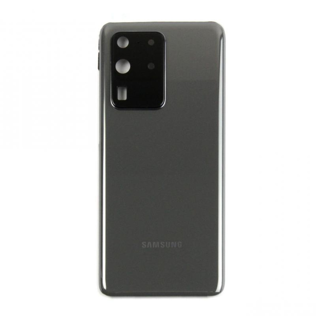Vitre arrière originale Samsung Galaxy S20 Ultra G988 Gris Cosmique Avec lentille