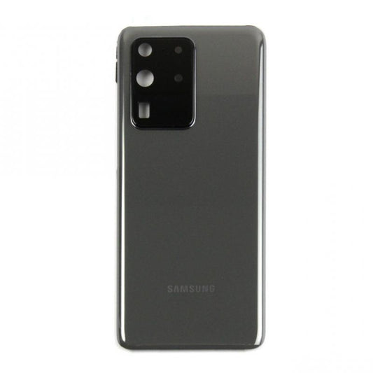 Vitre arrière originale Samsung Galaxy S20 Ultra G988 Gris Cosmique Avec lentille