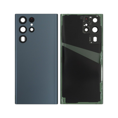 Vitre arrière Samsung Galaxy S22 Ultra S908 Bleu ciel avec lentille – OEM