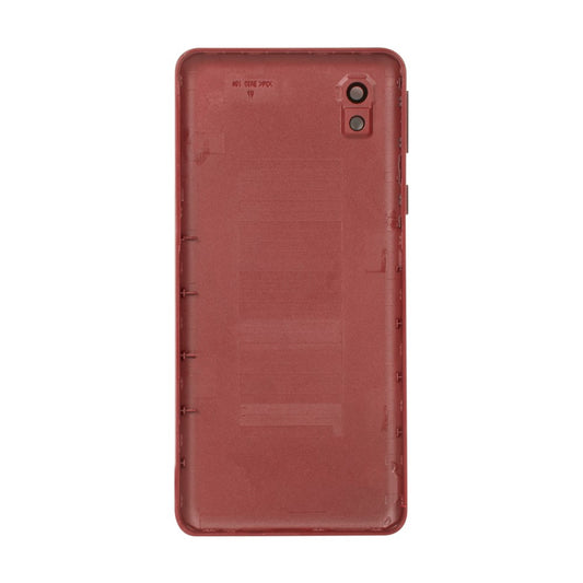Vitre arrière Samsung Galaxy A01 Core 2020 A013F Rouge avec lentille - OEM