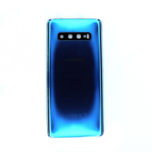 Samsung Galaxy S10 Plus G975 Vitre arrière Bleu avec lentille - OEM