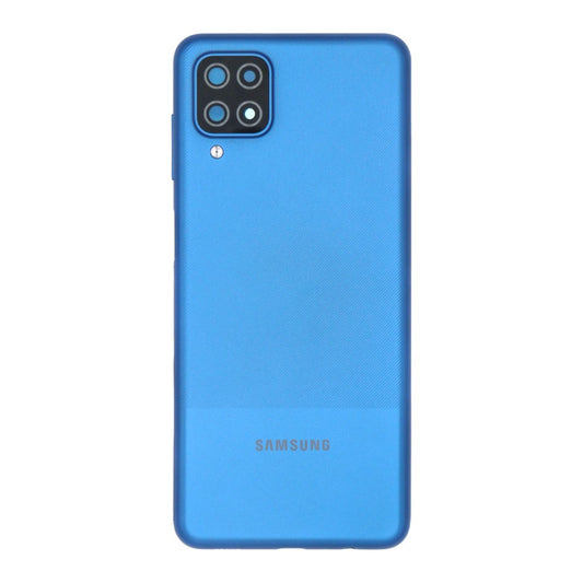 Vitre arrière Samsung Galaxy A12 Nacho A127F Bleue avec lentille – OEM
