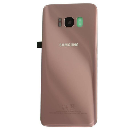 Samsung Galaxy S8 G950 Vitre arrière rose avec lentille - OEM