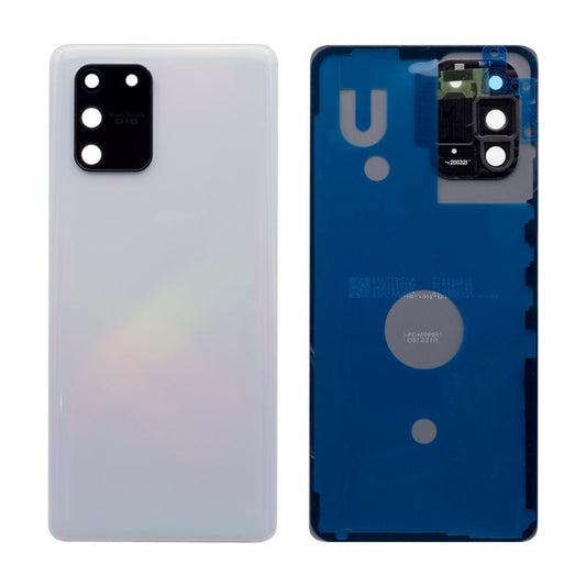 Vitre arrière Samsung Galaxy S10 Lite G770 Blanc avec lentille - OEM