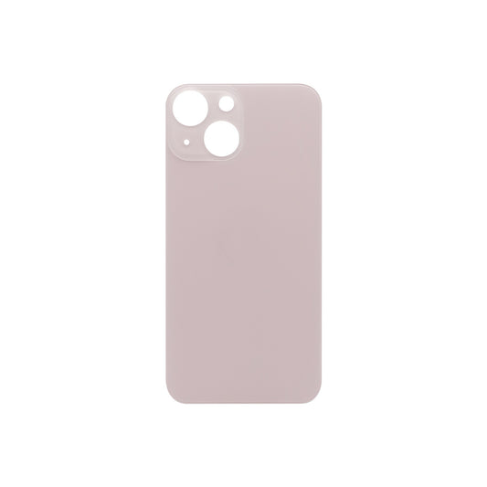 Vitre arrière iPhone 13 Mini Rose (Cadre caméra agrandi) - OEM