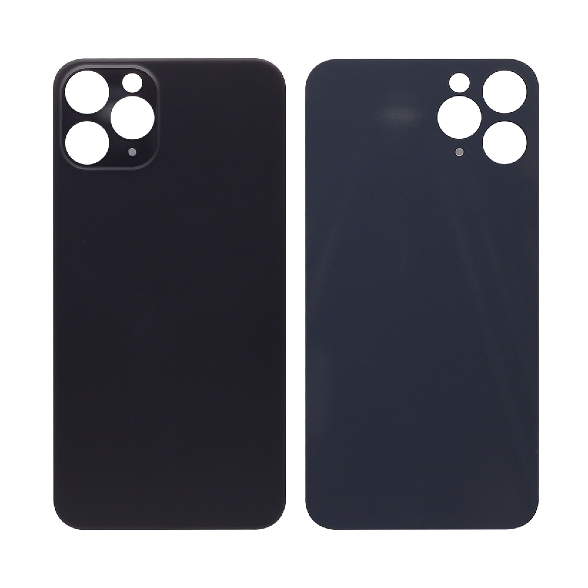 Vitre arrière iPhone 11 Pro Noir (Cadre caméra agrandi) - OEM