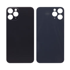 Vitre arrière iPhone 11 Pro Noir (Cadre caméra agrandi) - OEM