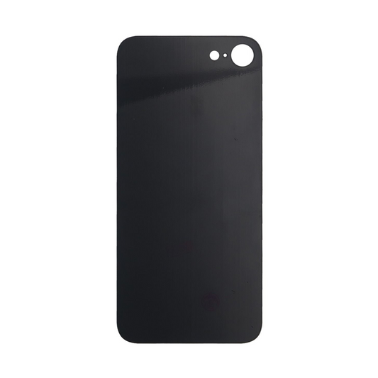 Vitre arrière iPhone 8 Noir Extra (Cadre caméra agrandi) - OEM
