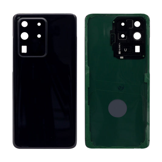 Vitre arrière Samsung Galaxy S20 Ultra G988 Noir Cosmique Avec lentille - OEM