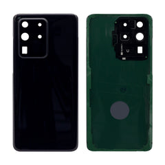 Vitre arrière Samsung Galaxy S20 Ultra G988 Noir Cosmique Avec lentille - OEM