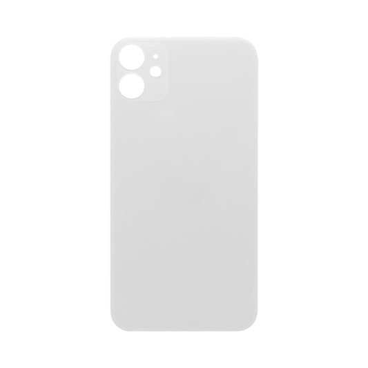Vitre arrière iPhone 11 Blanche (Cadre caméra agrandi) - OEM