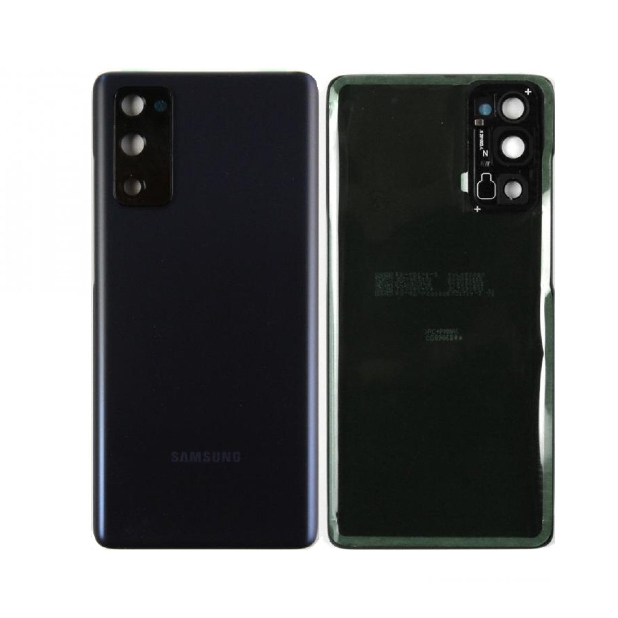 Vitre arrière originale Samsung Galaxy S20 FE 5G G781 Bleu Marine Nuage Avec lentille