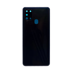 Vitre arrière Samsung Galaxy A21s A217F Noire avec lentille – OEM