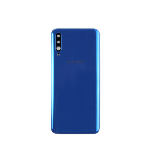 Samsung Galaxy A50 A505 Vitre arrière bleue avec lentille - OEM