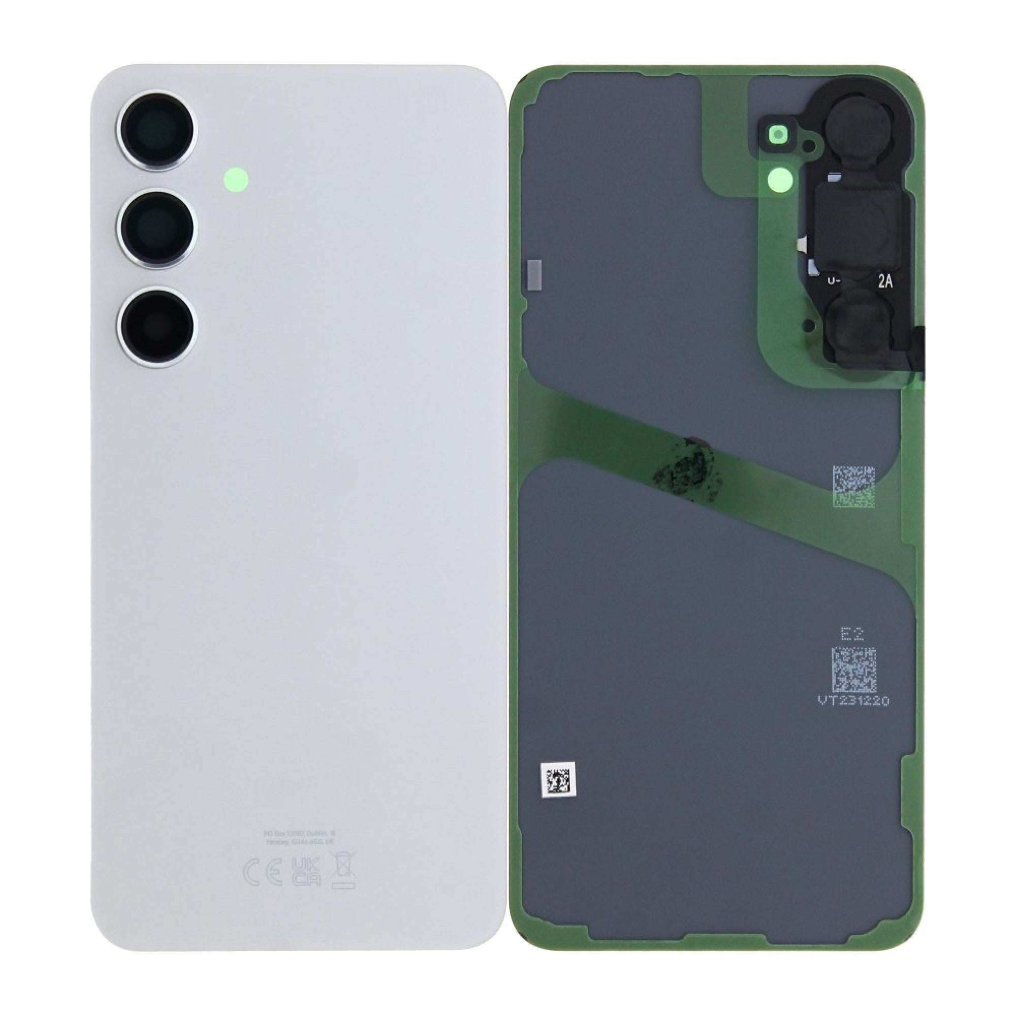 Vitre arrière originale Samsung Galaxy S24 Plus S926 Gris Marbré avec lentille