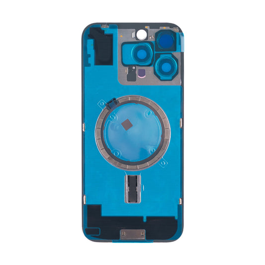 Vitre arrière iPhone 16 Pro Max sans NFC, cadre caméra agrandi Titane Noir