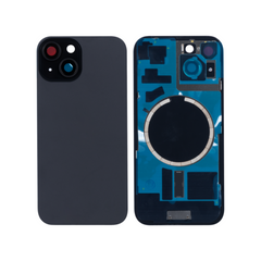 Vitre arrière iPhone 15 Plus Noir (Cadre caméra agrandi, sans logo)