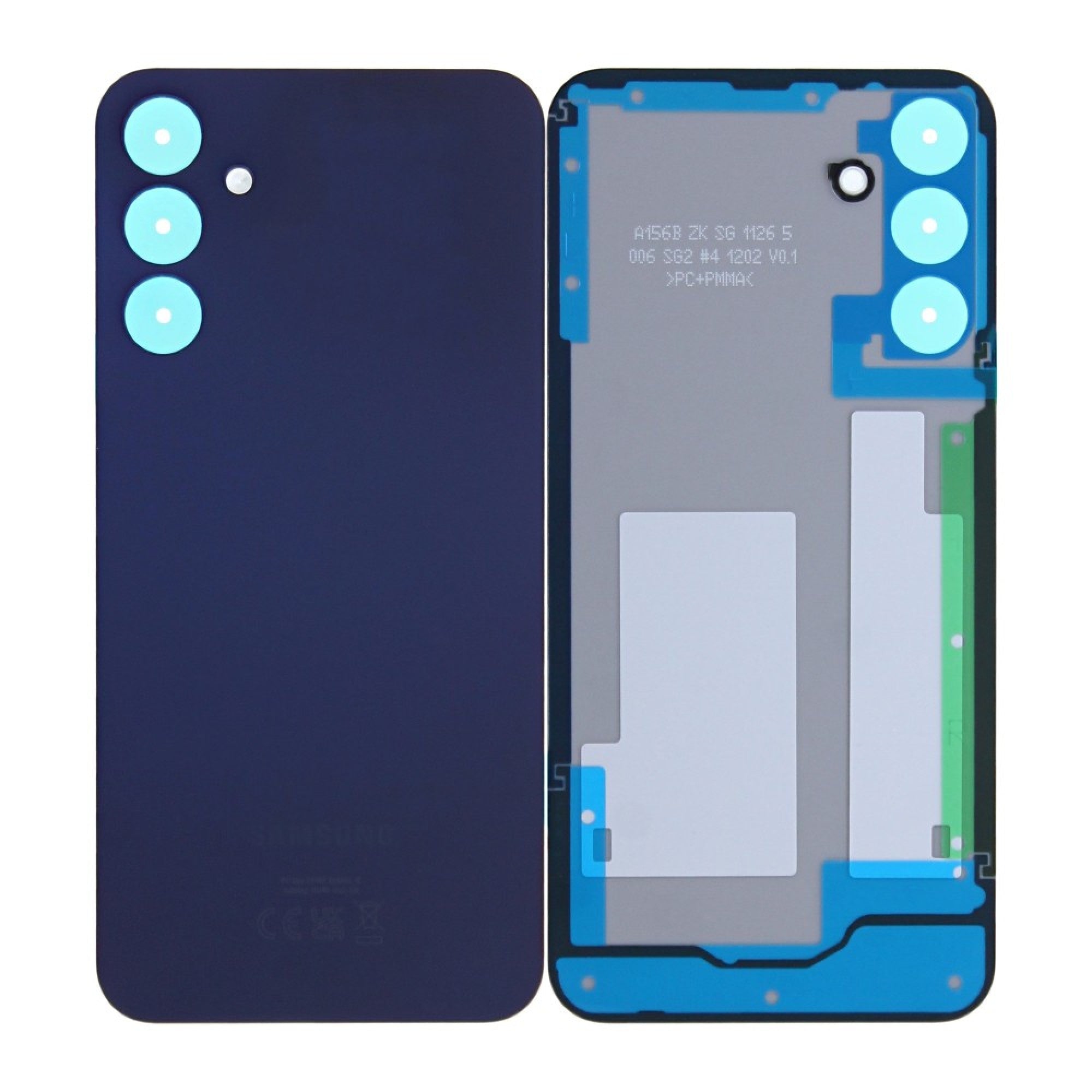 Vitre arrière Samsung Galaxy A15 5G A156B Noir Brave sans lentille GH82-33492A – Original