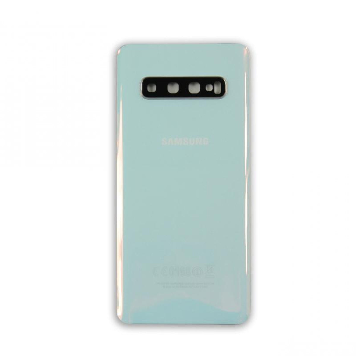 Samsung Galaxy S10 G973 Vitre arrière Blanc prismatique avec lentille - OEM