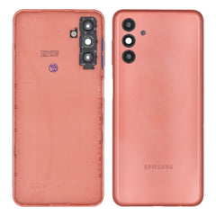 Vitre arrière Samsung Galaxy A04s A047F Orange Avec Lentille - OEM