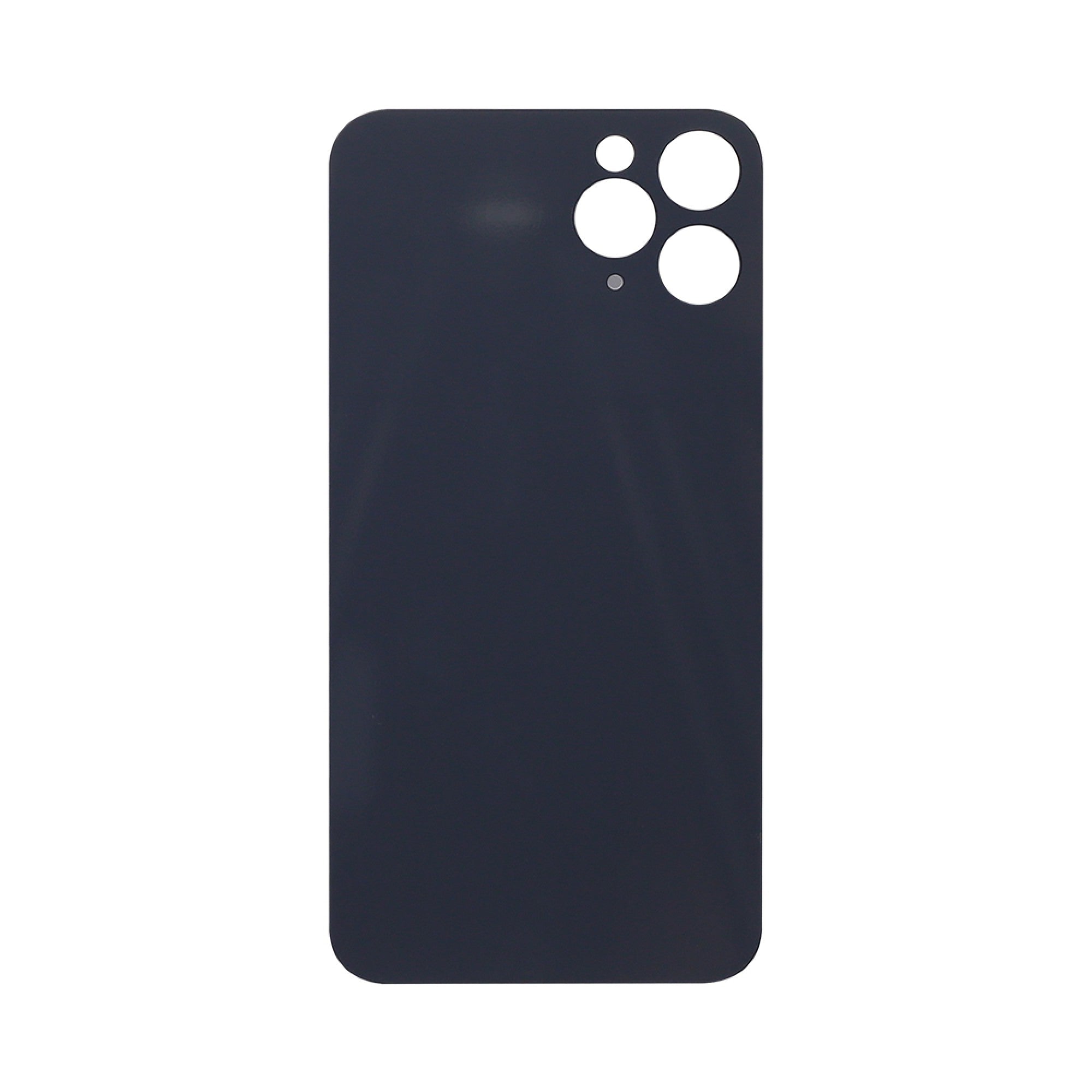 Vitre arrière iPhone 11 Pro Noir (Cadre caméra agrandi) - OEM