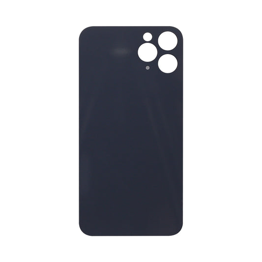 Vitre arrière iPhone 11 Pro Noir (Cadre caméra agrandi) - OEM
