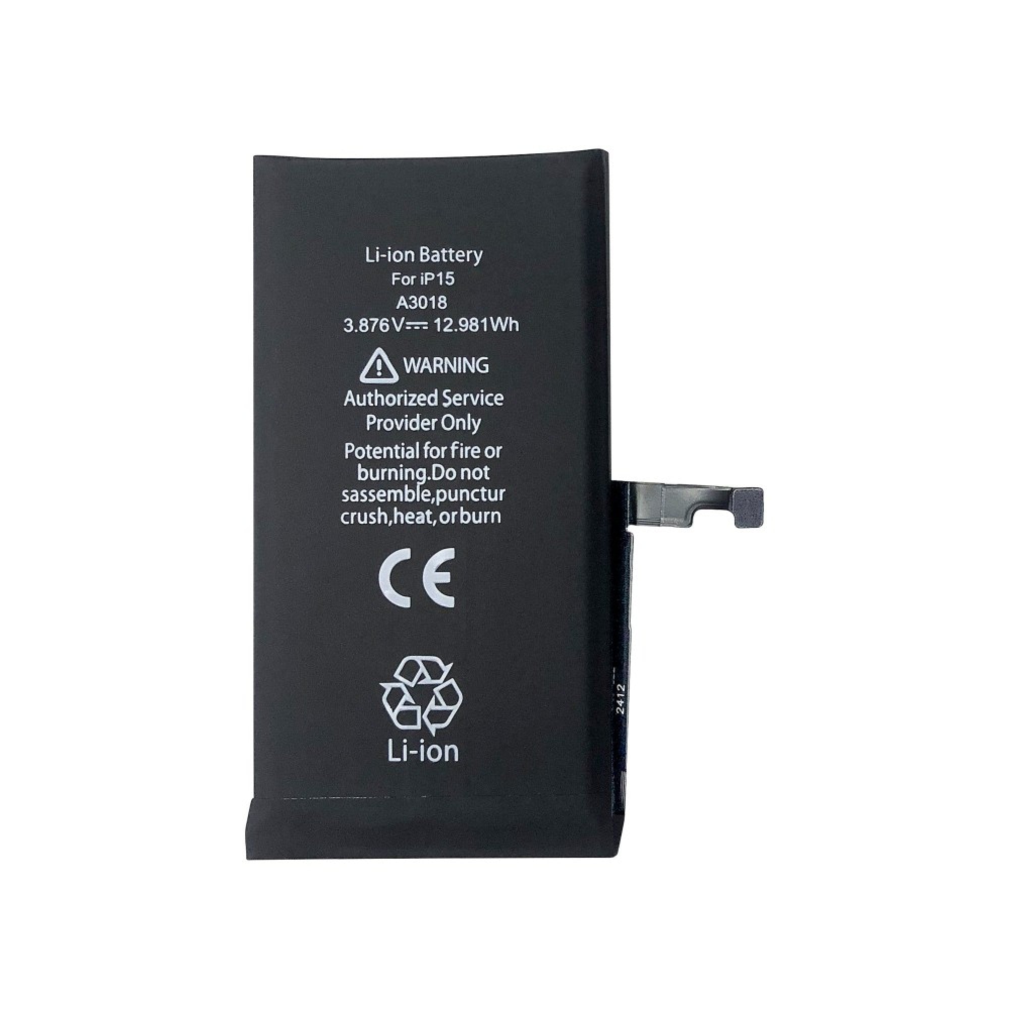 Batterie pour iPhone 15 avec puce TI