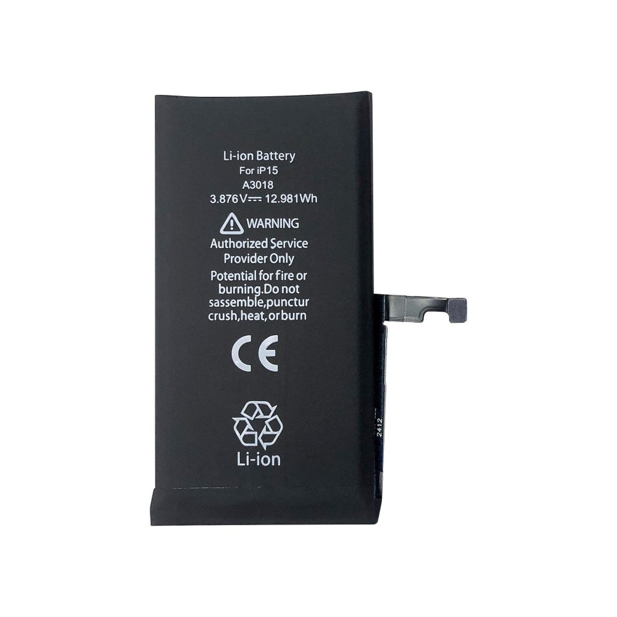 Batterie pour iPhone 15 avec puce TI