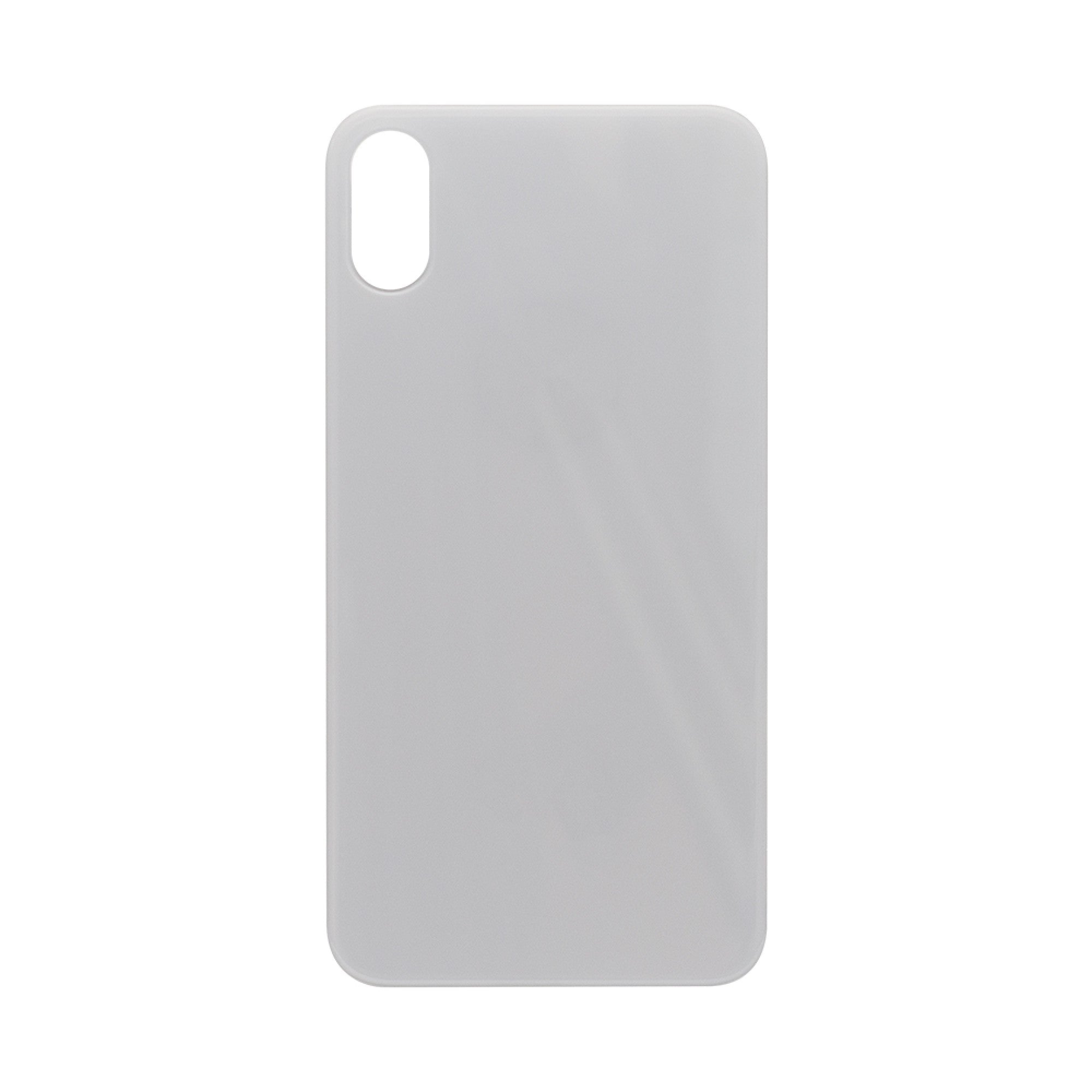 Vitre arrière iPhone XS Blanche Extra (Cadre caméra agrandi) - OEM