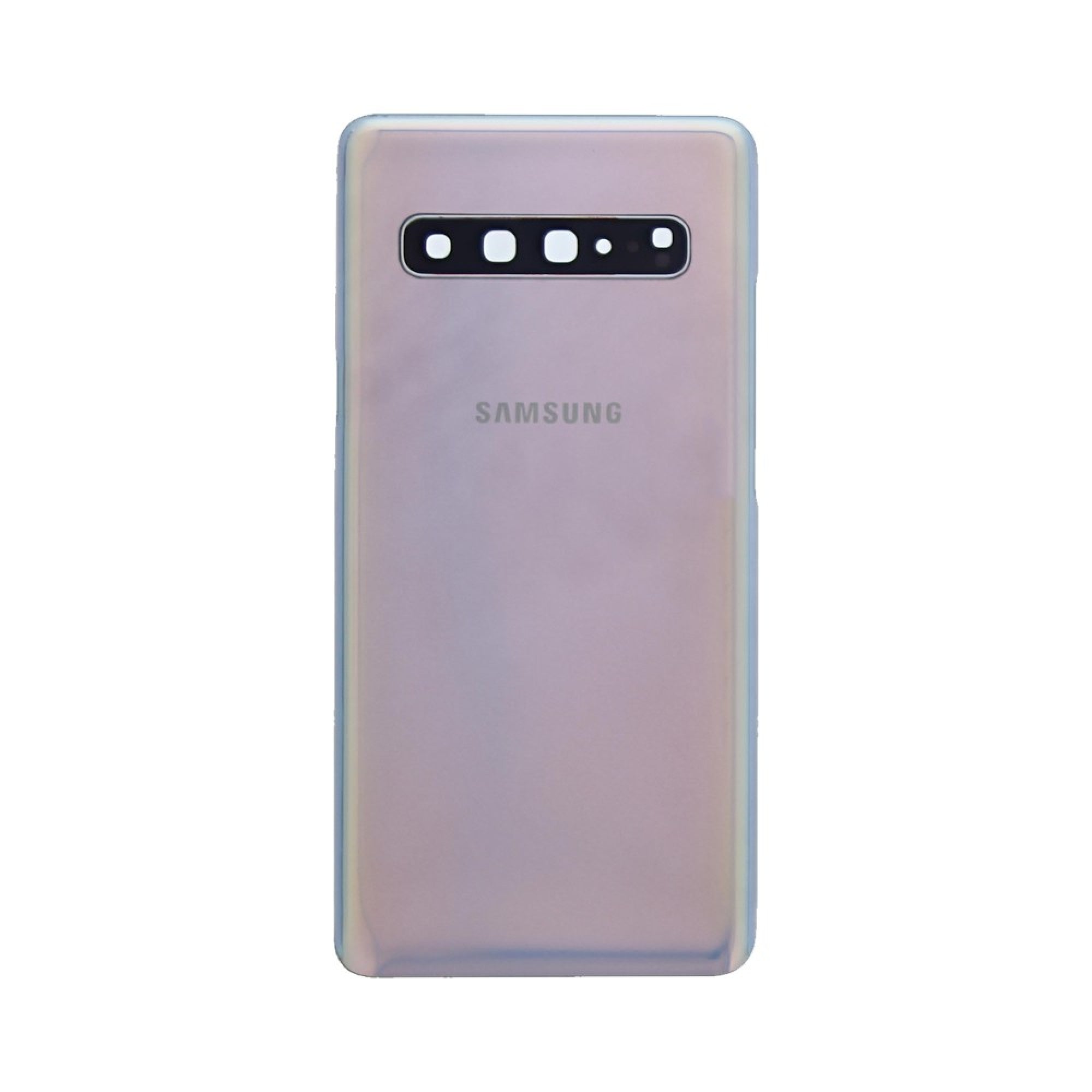Samsung Galaxy S10 5G G977 Vitre arrière Argent  avec lentille - OEM