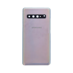 Samsung Galaxy S10 5G G977 Vitre arrière Argent  avec lentille - OEM