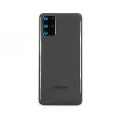 Vitre arrière originale Samsung Galaxy S20 Plus G985 / G986 Gris Cosmique Avec lentille