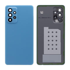 Samsung Galaxy A52 4G A525, A52 5G A526, A52s A528 Vitre arrière Bleu avec lentille - OEM