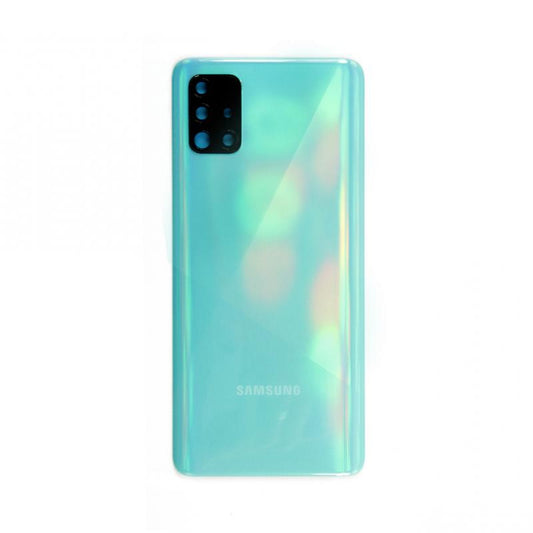 Samsung Galaxy A51 A515 Vitre arrière Bleu avec lentille - OEM