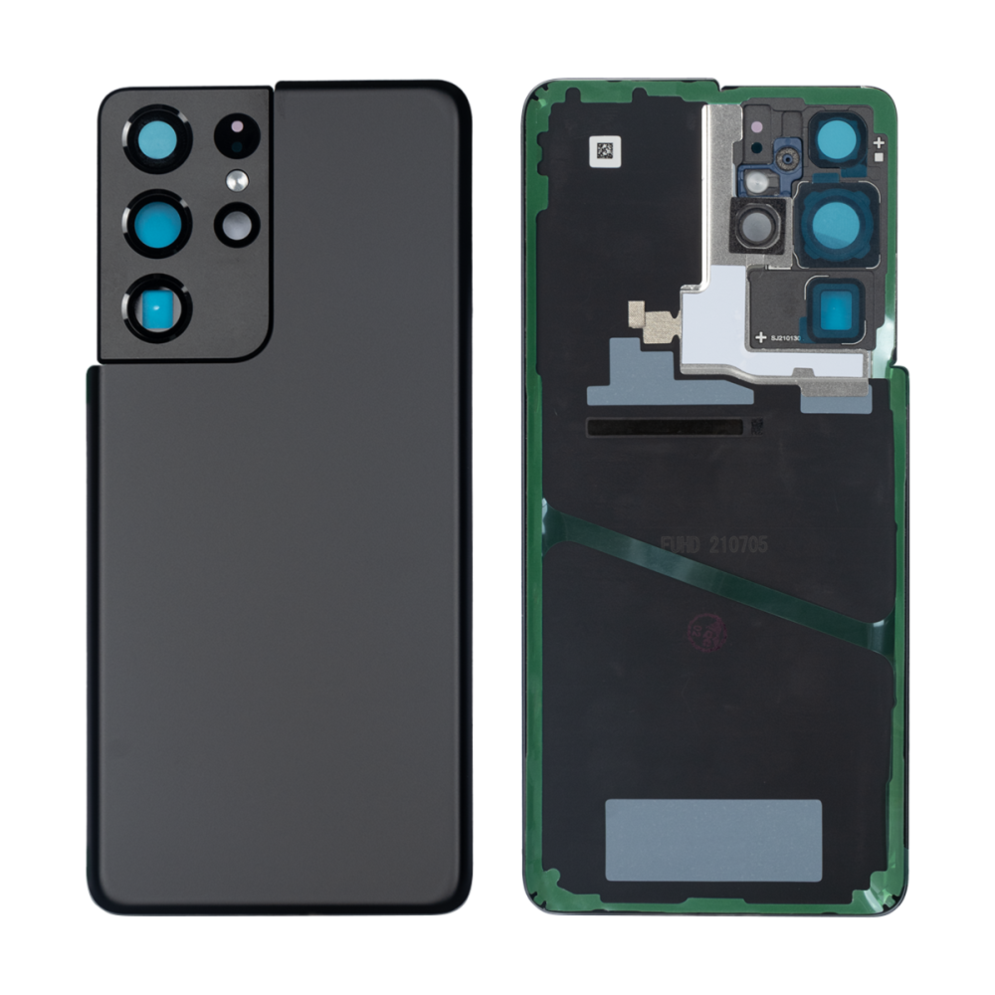 Vitre arrière Samsung Galaxy S21 Ultra 5G G998 Noir Avec lentille - OEM