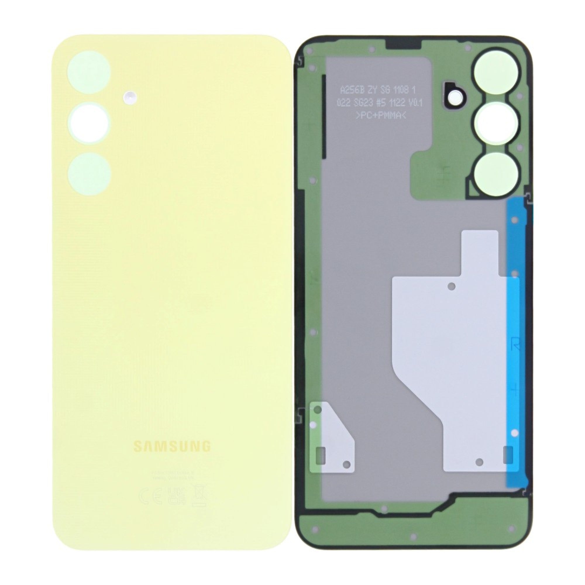 Vitre arrière Samsung Galaxy A25 A256B Personality Jaune sans lentille GH82-33053C – Original