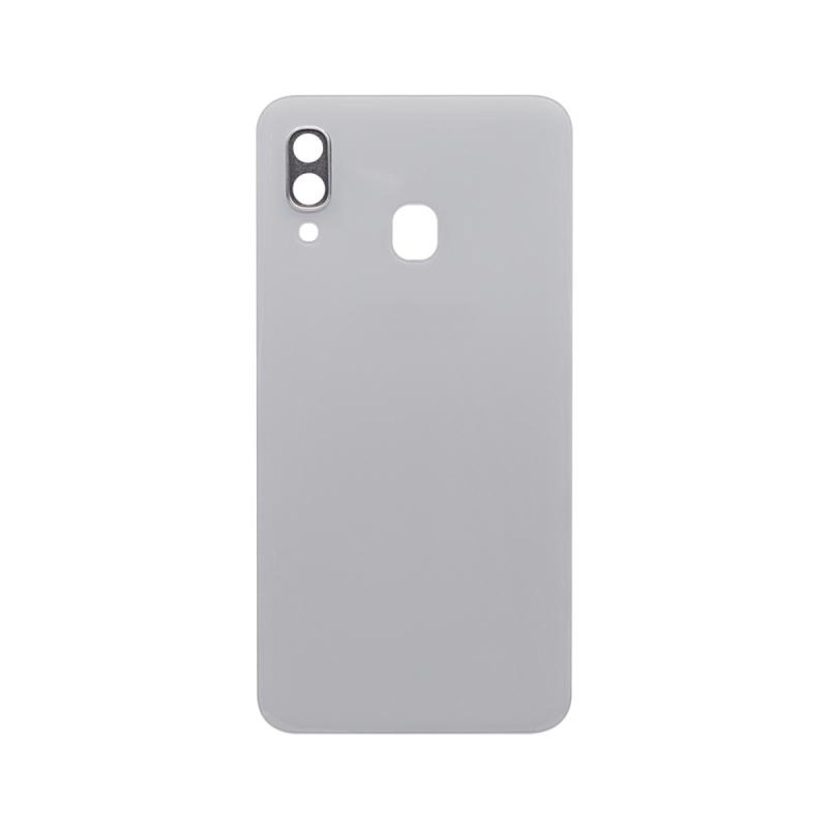 Vitre arrière Samsung Galaxy A40 A405F Blanche avec lentille – OEM